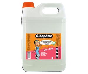 Cléopatre - Pegamento Transparente - Formato Recarga - Aplicación Fácil, Precisa y Homogénea - Sin Disolventes, Limpieza con Agua - A partir de 6 Años - Fabricado en Francia - 5KG