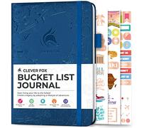 Clever Fox Diario de lista de cubos - Inspiradora lista de cubos y libro de viaje para recuerdos y aventuras - Cuaderno motivacional de lista de cubos para uso personal y parejas - A5, 14 x 21 cm -