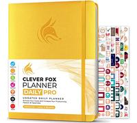 Clever Fox Planner Daily PRO - Agenda diaria y diario de gratitud para aumentar la productividad, gestión del tiempo y alcanzar tus objetivos, sin fecha, tamaño A4, 21,5 x 28 cm, dura 3 meses