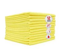 Clim Profesional 12 Bayetas de Microfibra Amarillas XL 35x40 cm Súper Absorbentes. Pack 12 paños Multiusos