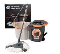 Clim Profesional Cubo Fregona TurboClim Duo Giratorio Doble Cubo Pedal