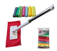 Clim Profesional Mini Mopa con Clip y 8 Bayetas Microfibra 30x30cm Colores