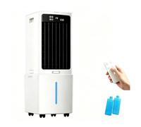 Climatizador Evaporativo 12L/25L, Ventilador Portátil 3 Velocidades, Depósito Extraíble, Mando Y Temporizador 12h