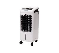 PUR LINE | Climatizador Evaporativo Portátil 3 Velocidades, Panel Digital, Mando a Distancia, Temporizador y Depósito 4L - Compacto, Eficiente y Silencioso Habitaciones hasta 15m²