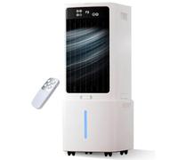 Climatizador Evaporativo de Bajo Consumo 12L - Aire Acondicionado Portátil Sin Tubo Silencioso, 3 Velocidades con Mando a Distancia