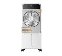 Climatizador evaporativo evvo ac950, 65w, depósito 5l, control táctil, 3 modos, temporizador 12h, mando a distancia, ruedas