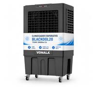 Climatizador Evaporativo Industrial VONALA BLACKOOL20 - Enfriador de Aire Profesional, Depósito 150L, Caudal 20000 m³/h, Cobertura 200m², 500 W, Climatizador Industrial Portátil