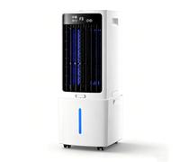 Climatizador Evaporativo Portátil, 12L Enfriador de Aire Portátil 3 en 1 con Mando a Distancia, Ventilador de Enfriamiento por Agua de 3 Velocidades con Temporizador 12H, para Casa y Oficina