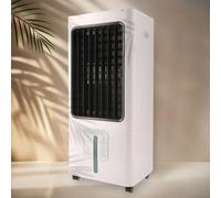 Climatizador Evaporativo Portátil 30L, 4800m³/h, 3 en 1 Ventilador + Enfriador + Ionizador, Triple Velocidad, Silencioso 35dB, Depósito Extraíble, Alarma Agua, con Mando, para Interior, 100W, J