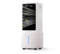Climatizador Portátil Depósito 12L, Ventilador de Refrigeración 3 en 1 con Mando a Distancia, 3 Modos y 3 Velocidades, Temporizador 1-12H, Enfriador de Aire Evaporativo para Oficina