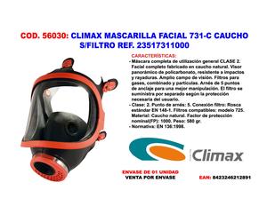 CLIMAX Mascarilla facial 731-C de caucho sin filtro