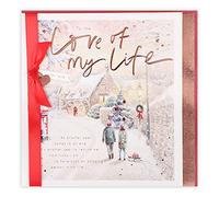 Clintons: Tarjeta de Navidad Love of My Life Couple In Snowy Street