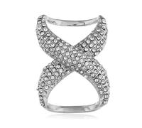 Clip de anillo bufanda con hebilla cristal cuadrado aleación | Plata, oro: for bufandas, chal, ropa, hogar, oficina.