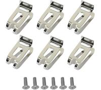 Clip de gancho de repuesto para cinturón, 6 piezas de acero inoxidable para cinturón de conductor, herramienta de gancho con tornillos compatibles con taladros inalámbricos Makita de 18 V LXT