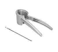 Clip de nogal, cascanueces de aleación de aluminio con aguja de nogal, abrazadera de abridor de clip de nogal duradera, corta fácilmente huesos de pollo, mariscos y alimentos (plata)