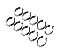 Clip de Resorte Terry Base Estrecha 25mm para acero Clip de(30MM（H:37)) | Base estrecha 25mm, para acero inoxidable, goma negra, para agarre firme, para ideal y escobas