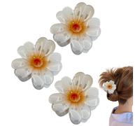 Clip Para El Pelo Con Flores 3 Piezas Con Sujeción Fuerte Y Antideslizante