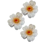 Clip Para El Pelo Con Flores 3 Piezas Con Sujeción Fuerte Y Antideslizante