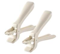 Clip para soporte de cuenco, 2 unidades, clip para soporte de cuenco antiescaldaduras, pinzas para platos calientes resistentes al calor con silicona antideslizante para tazones, sartenes, platos,