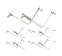 Clip Recambio Cepillo Piscina - Abrazadera En V De Acero Inoxidable Resistente Al Óxido | Pack 10 Clips Para Cepillo Piscina | Compatible con Skimmer Aspiradora Red Hojas Rastrillo Herramientas Exteri