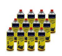 Clipper Cartuchos de Gas Butano 400ml para Hornillos y Quemadores, Compatible con la Mayoría de Hornillos de Camping (12 Cartuchos)