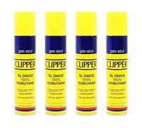 Clipper Gas Azul Isobutano 300 ml x 4 Unidades