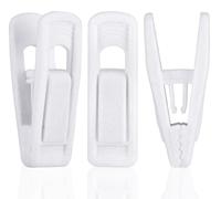 Clips antideslizantes para perchas, 24 unidades, color blanco