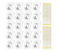 Clips de Luz Mini de Pared 20 Piezas Ganchos De Alambre Adhesivos