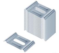 Clips de malla de alambre de metal, 30 abrazaderas resistentes para instalación de bandeja de escalera de 4 a 6 mm, con agujero de perno de 5/16, resistente a la corrosión