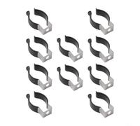 Clips de Resorte Terry Base Estrecha 20mm para acero Clips de(25mm（H:35)) | Base estrecha 20mm, para acero inoxidable, goma antideslizante, para ideal finos, garaje ordenado
