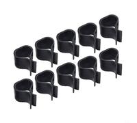 Clips de sofá para exteriores, conectores de ratán antideslizantes resistentes, sujetadores de plástico para muebles seccionales de patio, silla de mimbre, alineación de jardín, color negro, 10