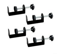 Clips para muebles de exterior, abrazaderas seccionales ajustables para sillas de patio de mimbre de hasta 3 pulgadas, herramientas de alineación de sofá, color negro, 4 juegos