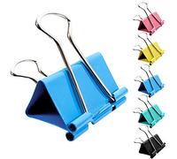 Clips plegables grandes de colores surtidos de 41 mm, 51 mm, 30 unidades