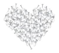 Clips redondos de 3 mm para cables, 100 unidades