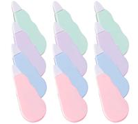 CLISPEED 12 Piezas Cinta Correctora Mini Creativa, Corrección Instantánea | Resina y Plástico, Uso sin Olor, Cubre Tinta y Lápiz, para Formularios, Cuadernos, Oficina y Escuela