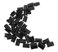 CLISPEED 25 Juegos Clips de Plástico Negro para Estantes de Alambre de 19mm, para Organización de Cables y Fijación Segura en Hogares y Oficinas