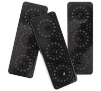 CLISPEED 3 Piezas Humidificador para Caja de Cigarros Grande Rectangular Simple de Recarga y Estabilización de Humedad en Plástico Negro Ventana Triple