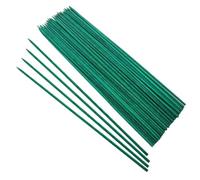 CLISPEED 50 Estacas de Bambú Verde para Soporte Vertical de Plantas y Flores, Palos de Bambú Resistentes para Jardinería y Crecimiento de Vegetales
