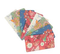 CLISPEED 8piezas Libreta de Notas Vintage con Diseño Floral y Pájaro Cuaderno con Páginas Blanco de Papel Kraft de Bloc de Notas Portátil para Estudio y Viajes