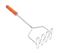 CLISPEED Acero Prensador Inoxidable de Patatas Manual para Cocina Doméstica | 1, Mango Ergonómico y Diseño Ondulado, Uso en Casa o Restaurante, Color Caqui