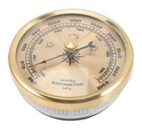 CLISPEED Barómetro Aneroide Analógico Metal, 960-1060 Hpa, 1 Pieza | Ajuste Trasero, Estilo Clásico Montaje en Pared o Sobremesa, Destornillador Pequeño para Interiores