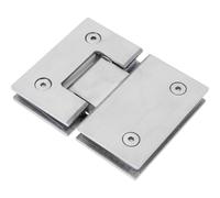 CLISPEED Bisagra para Puerta de Vidrio de Acero Inoxidable Colgador Toalla Mampara Ducha, Abrazadera Duradera y Silenciosa para Baño de Hotel