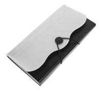 CLISPEED Bolsa Organizadora de Archivos de Acordeón 13 Compartimentos, Material Pp Resistente, Color Plata, Adecuado para Trabajo y Almacenamiento de Recibos y Documentos