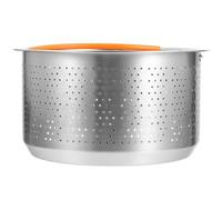 CLISPEED Cesta de Vapor Doméstica de Acero Inoxidable 304 Calentamiento Uniforme y Diseño Redondo para Cocinar al Vapor Pescado y Huevos de Forma Segura