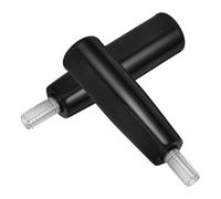 CLISPEED Manija Giratoria de Baquelita Rosca Macho M10x80 para Operaciones de Alta Intensidad y Orificio Pasante 2 Piezas Diseño Ergonómico para Taladro de Prensa Manual