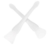 CLISPEED Mini Espátulas de Silicona de Color Blanco para Sellos de Lacre 2 Piezas con Mango de Plástico para Proyectos DIY y Limpieza