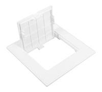 CLISPEED Panel de Acceso para Tuberías de 100mm de Plástico Blanco para Baño Instalación Fácil y Apertura Adecuado para Mantenimiento y Decoración Minimalista
