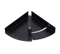Cloimei Accesorio de ángulo variable Fijador de abrazadera de ángulo de carpintería de alta dureza Calibración precisa Tornillo ajustable Acabado de pintura negra para herramientas (Transportador 90°)