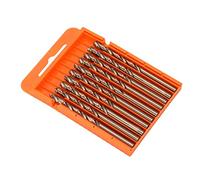 Cloimei Broca helicoidal, 10 piezas, juego de brocas de vástago recto de acero de alta velocidad chapadas en Ti para taladros eléctricos, taladros de banco, perforación, acero inox (5,2 mm)