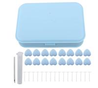 Cloimei Clips de Fijación de Edredón Forma de Corazón Sujetador de Edredón Extraíble Manta Nórdica Alfileres de Soporte de Ropa de Cama Mantienen la Ropa de Cama Perfectamente en s (Azul)